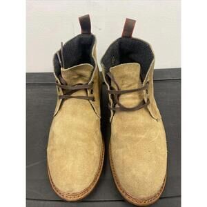allen edmonds Mens Suede Tan Dessert Boot Chukka Size 10.5